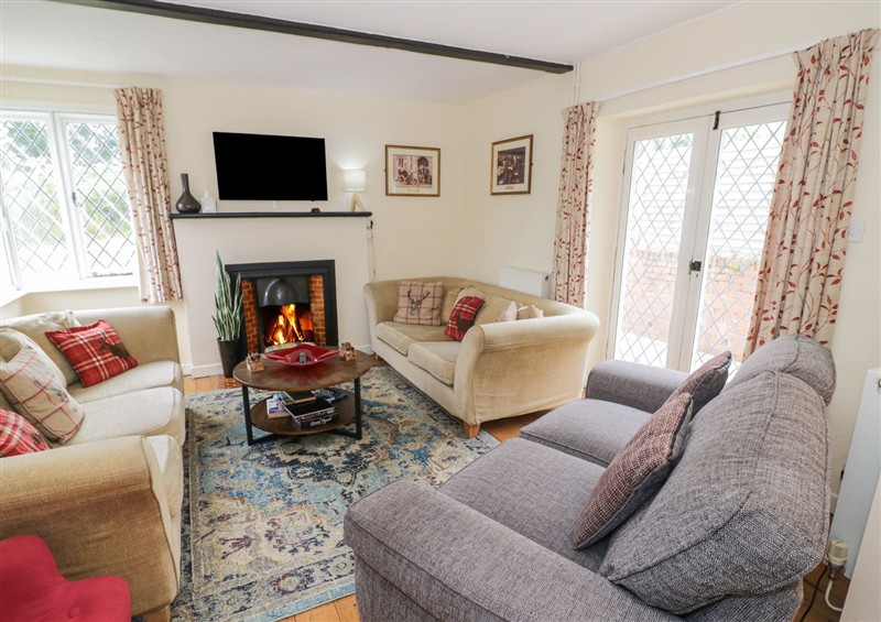 The living room at Hillside Cottage, near Monmouth
