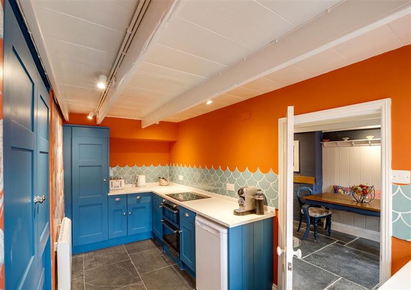 This is the kitchen at Hillside Cottage, Port Isaac