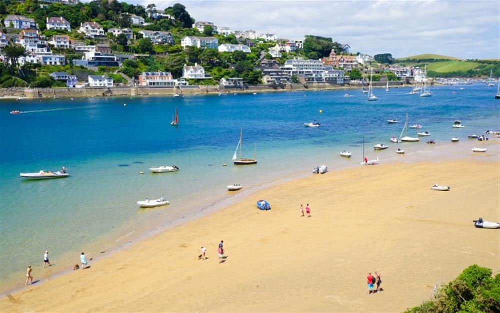 Beautiful Millbay beach with views across to Salcombe approximately a 15 minute walk from Hillside. at Hillside in East Portlemouth