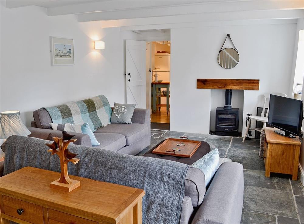 Living room at Hillside in Egloshayle, near Wadebridge, Cornwall