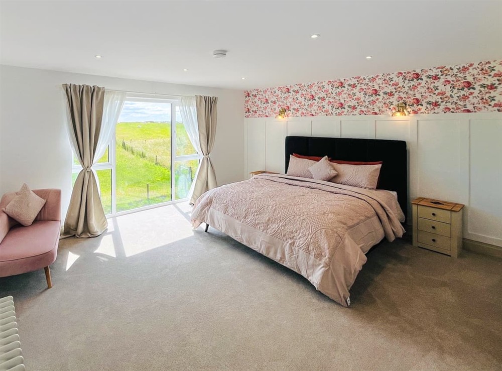 Master bedroom at Hillside House in Berwick-upon-Tweed, Northumberland