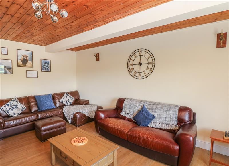 The living room at Hillside Lodge, Llanbadarn Fynydd near Newtown