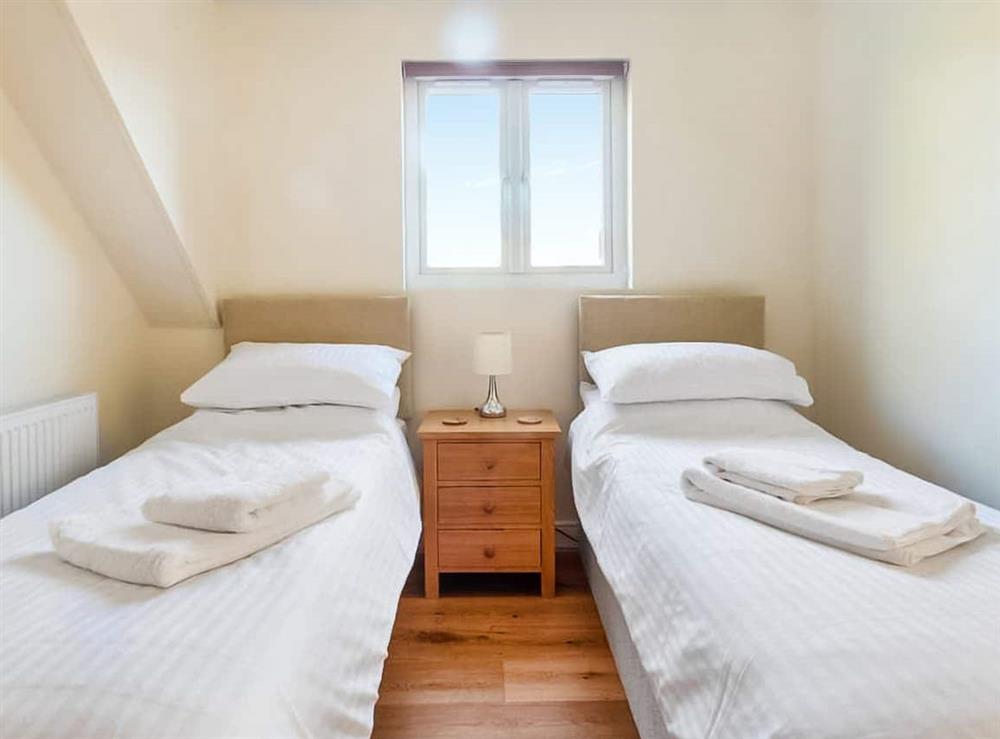 Twin bedroom at Hillside in Lyme Regis, Dorset