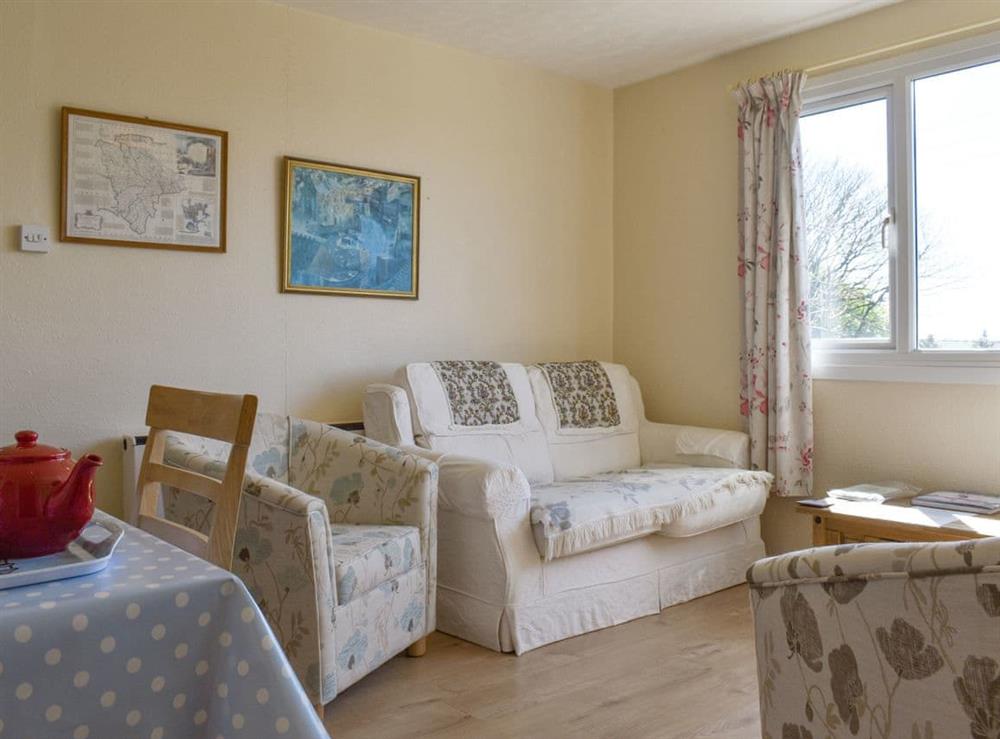Living room/dining room at Hillside in Penstowe Park, near Bude, Cornwall