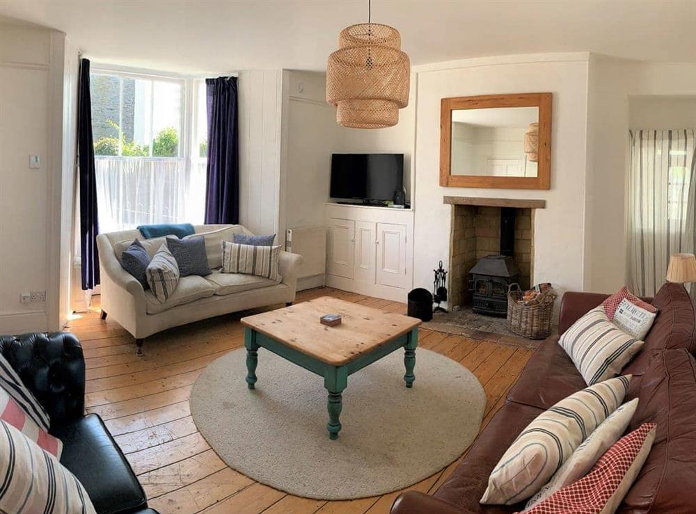 Living room at Hillside in Port Isaac, Cornwall
