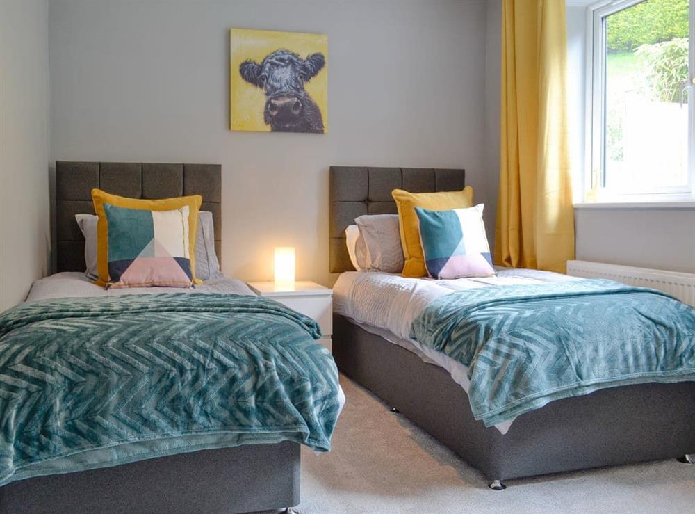 Comfortable twin bedroom at Hillside Retreat in Prestatyn, Denbighshire