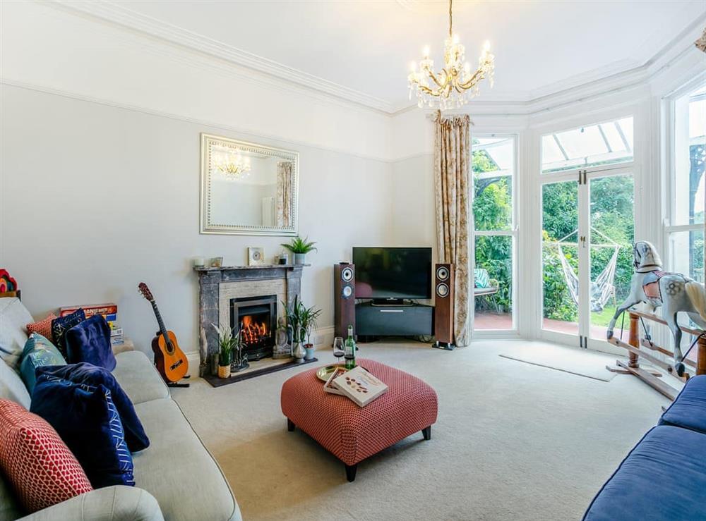 Living room at Hillside in Roundham, near Paignton, Devon