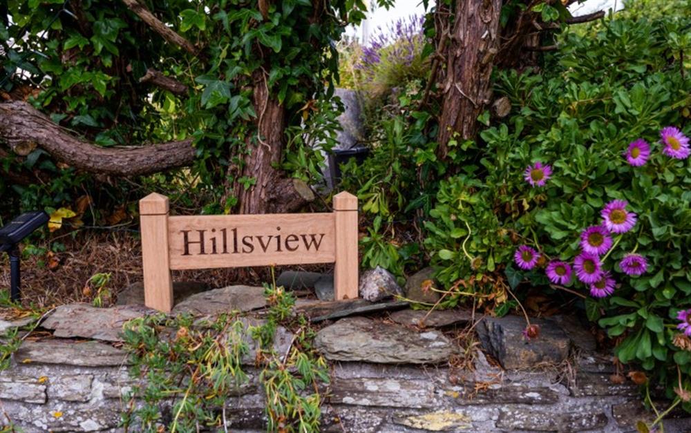 Enjoy the garden at Hillsview in Polperro