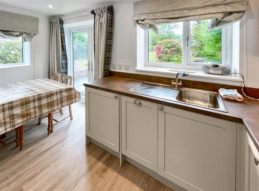 Kitchen/diner at Hillview Cottage in Aberfeldy, Perthshire