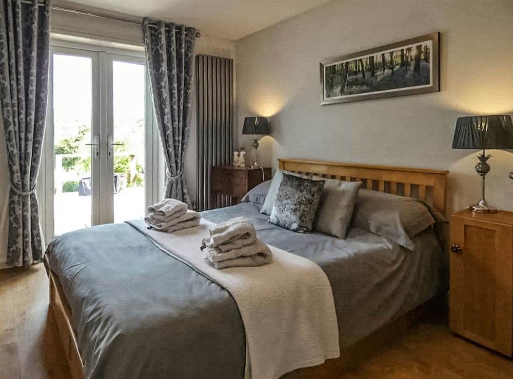 Double bedroom at Hindscarth Apartment in Camelford, Cornwall