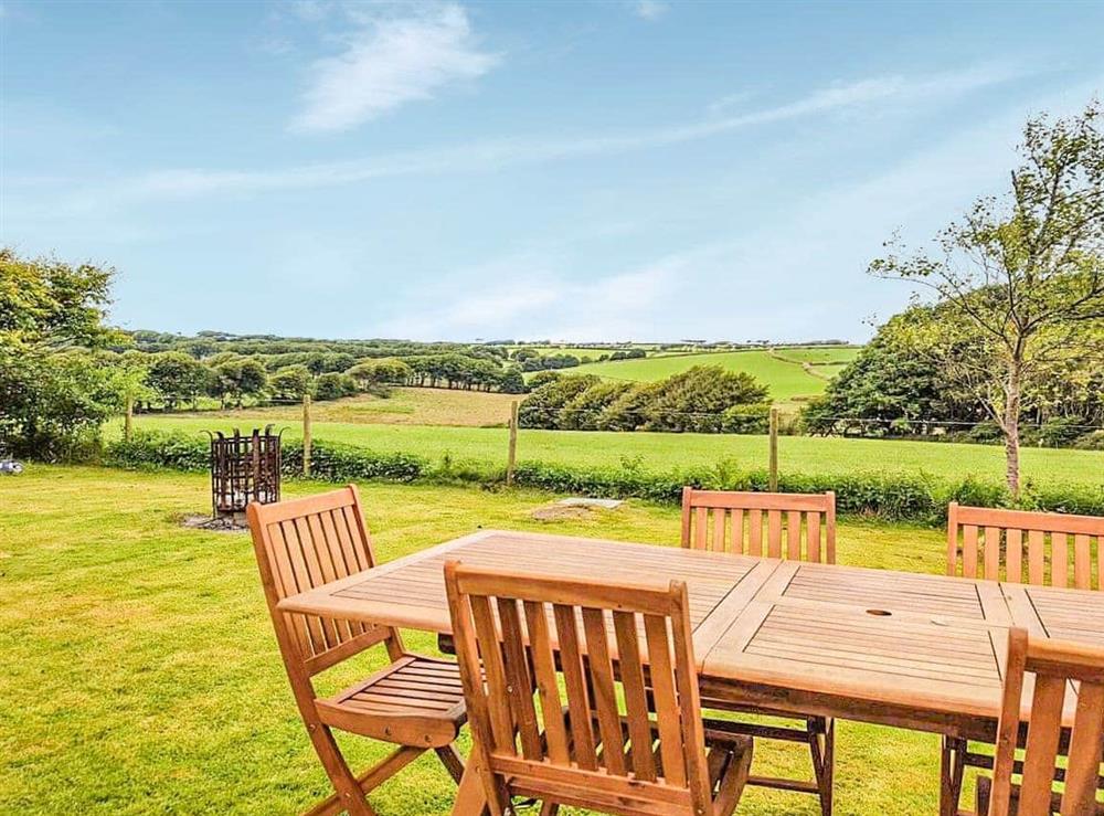 Outdoor area at Hindscarth in Camelford, Cornwall