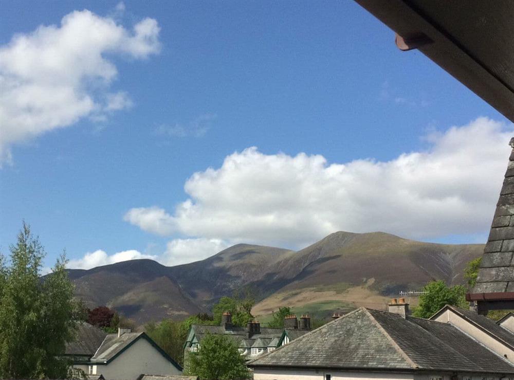 Outstanding view of the fells from the apartment at Hindscarth in Keswick, Cumbria