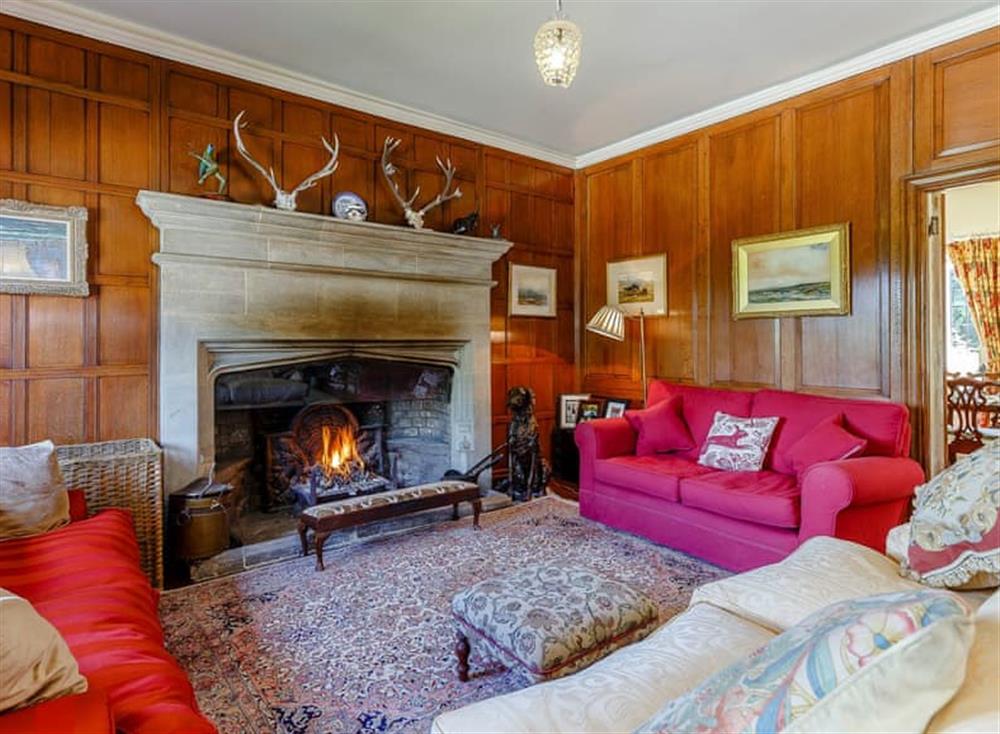 Spectacular drawing room with open fire