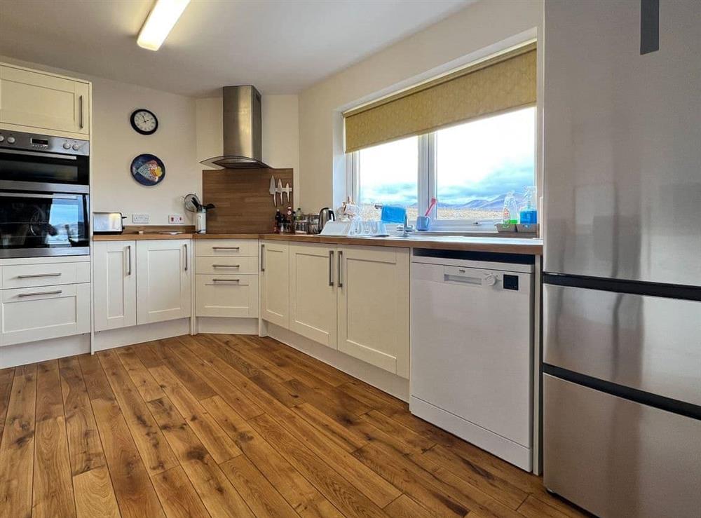 Kitchen area at Hirta Cottage in Staffin, near Portree, Isle Of Skye