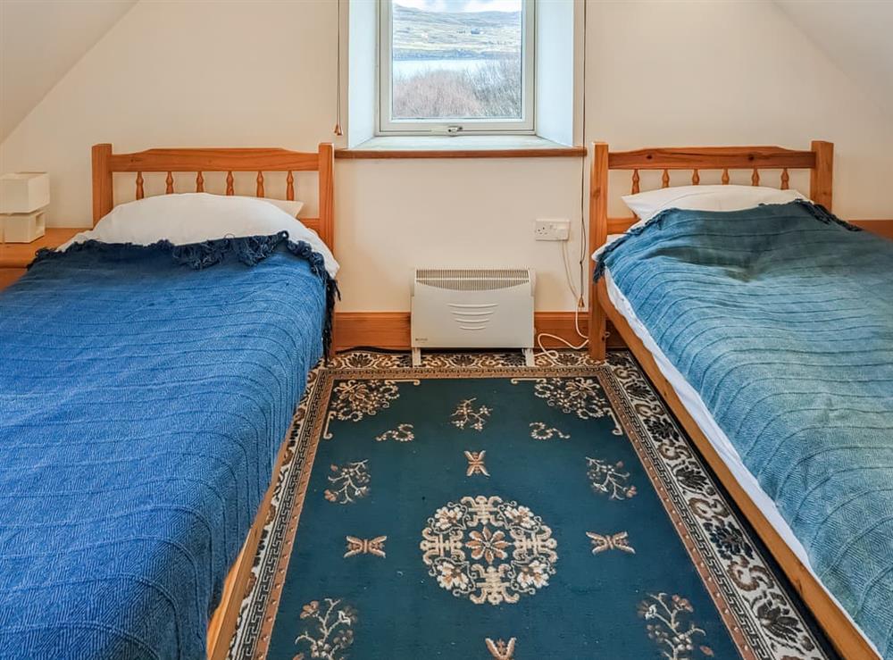 Twin bedroom at Hirta in Lower Milovaig, Glendale, Isle Of Skye