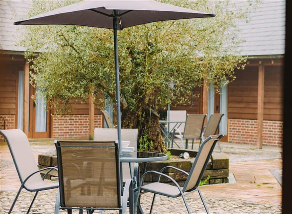 Outdoor area at Hoad Farm Cottages in Acrise, near Folkestone, England