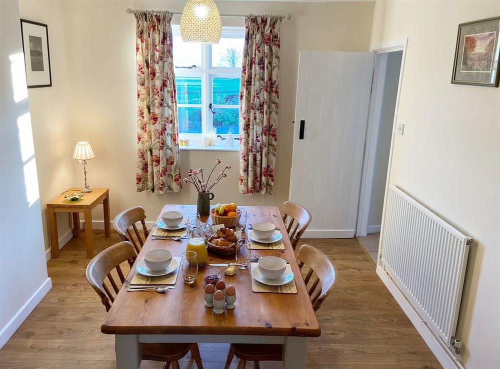 Dining room at Hoarstone Cottage in Presteigne, Powys