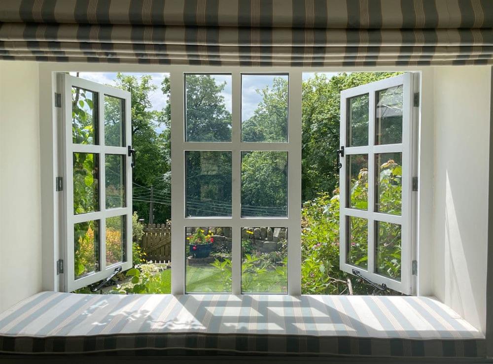 Kitchen window at Hob Cote in Midgehole, Hebden Bridge, West Yorkshire