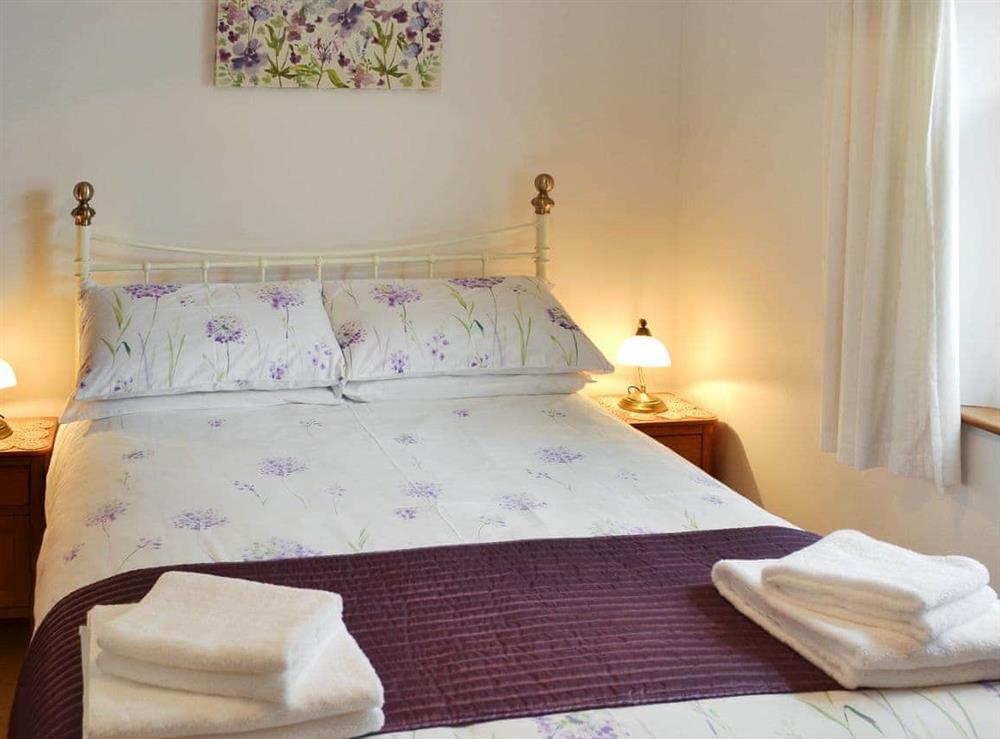 Comfortable double bedroom at Hobbits in Marazion, Penzance, Cornwall., Great Britain