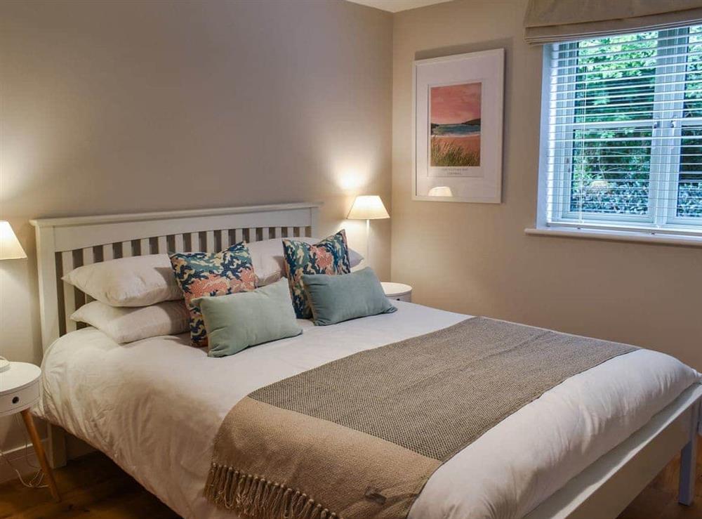 Double bedroom at Hobby Lodge in St Columb, Cornwall