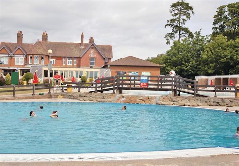 Outdoor pool at Hoburne Bashley in New Milton, Hampshire