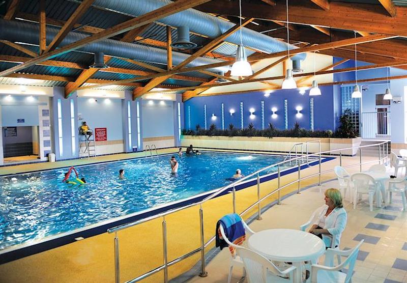 Indoor heated swimming pool at Hoburne Naish in New Milton, Hampshire