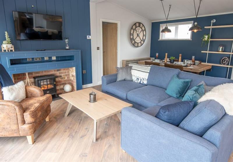 The living area in the Hideaway Loft Plus at Hoburne St Mabyn in St Mabyn, South West