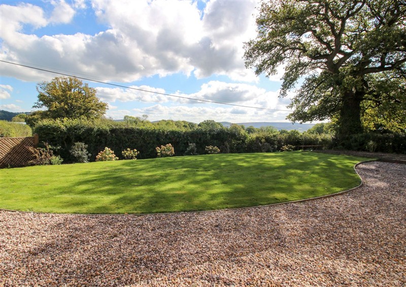 Enjoy the garden at Hoddell Pitch Cottage, Kinnerton near New Radnor