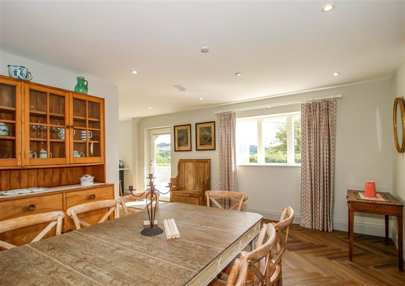 The dining room at Hoddell Pitch Cottage, Kinnerton near New Radnor
