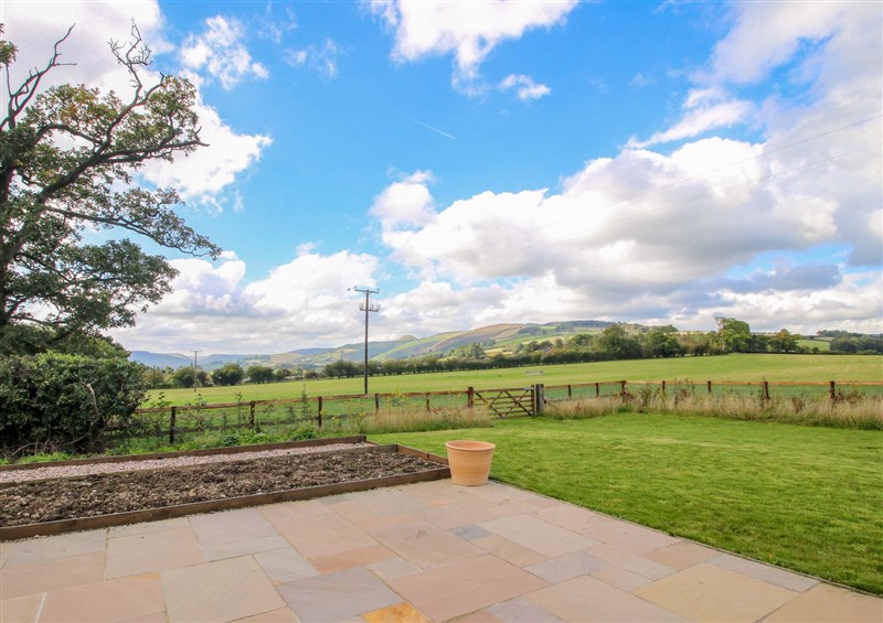 This is the garden at Hoddell Pitch Cottage, Kinnerton near New Radnor