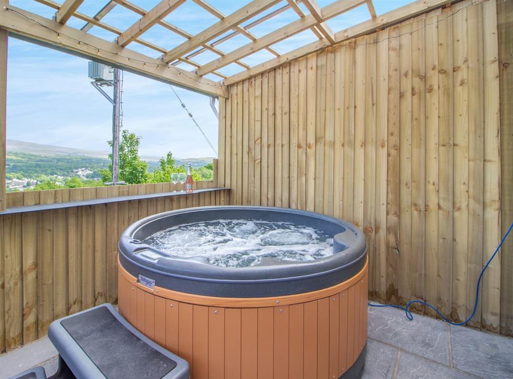 Hot tub at Hoglet Cottage in Ammanford, Dyfed
