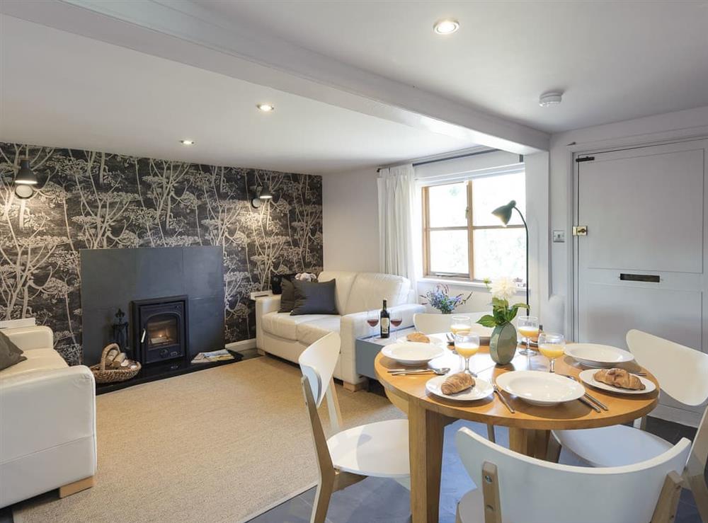 Living/dining room at Hogsnorting Villa in Blythburgh, near Southwold, Suffolk