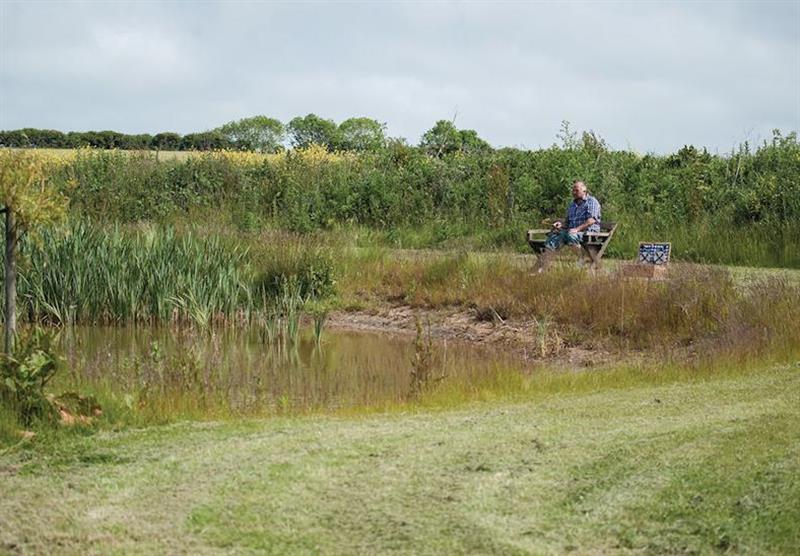 Fishing at Holderness Country Park in Tunstall near Hull, Yorkshire
