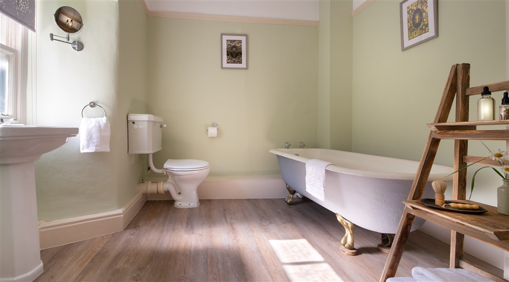 The bathroom at Holeslack Cottage in Kendal, Cumbria