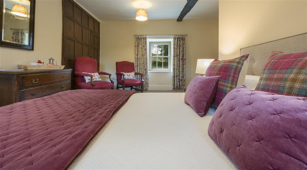 One of the double bedrooms at Holeslack Farmhouse in Kendal, Cumbria