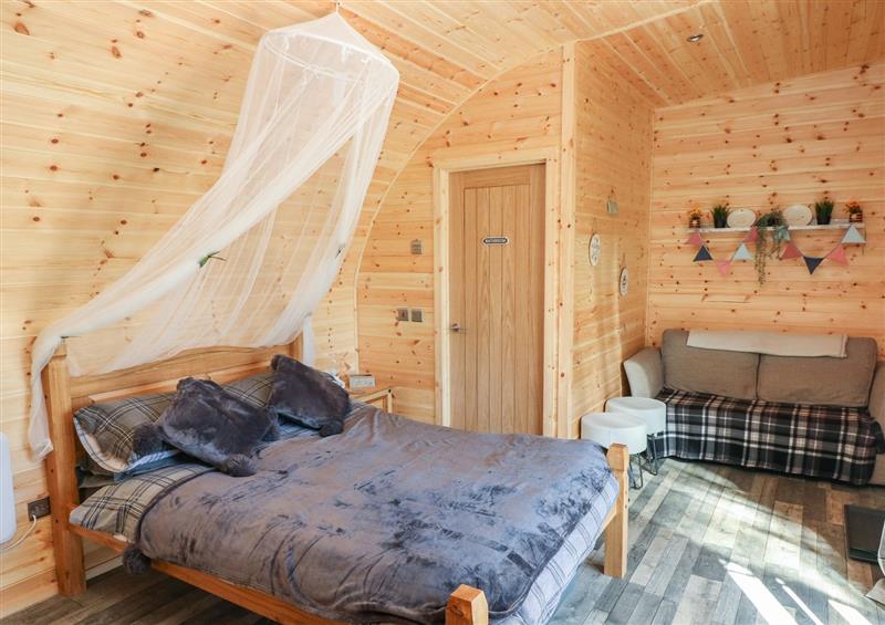 This is the bedroom at Holiday Cabin, Argoes near Blackwood