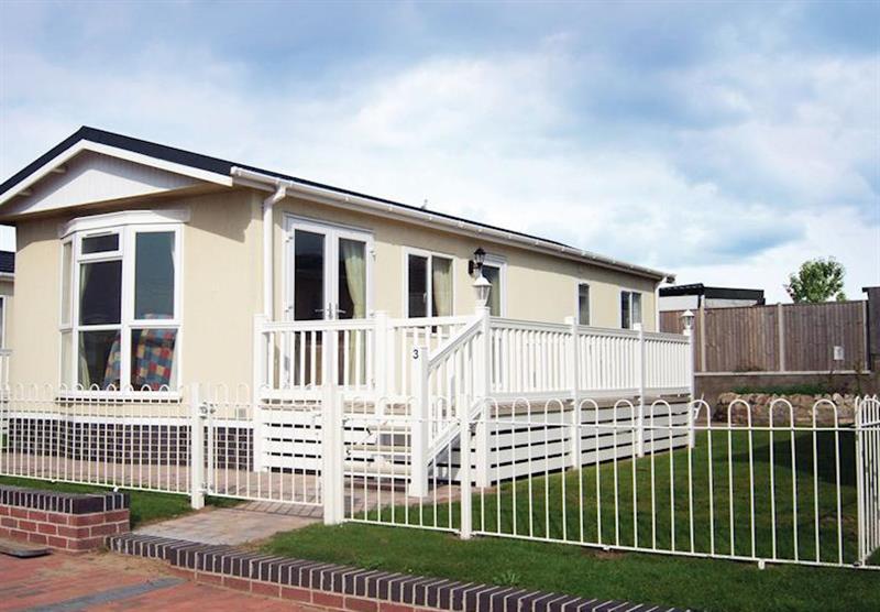 Typical Brean Platinum Lodge at Holiday Resort Unity in Brean Sands, Somerset