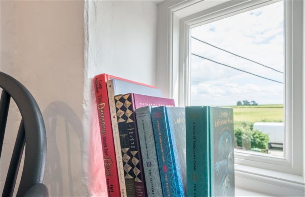 First floor: Countryside views from the Book Nook at Holkham Skies, Wells-next-the-Sea