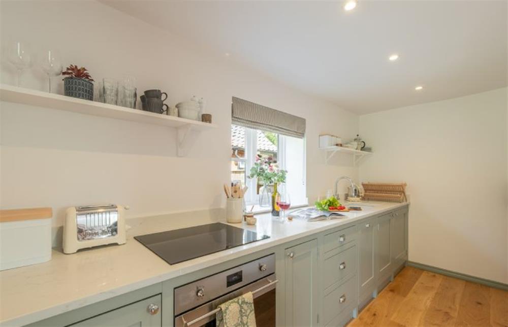 Ground floor: The lovely hand-made kitchen at Holkham Skies, Wells-next-the-Sea