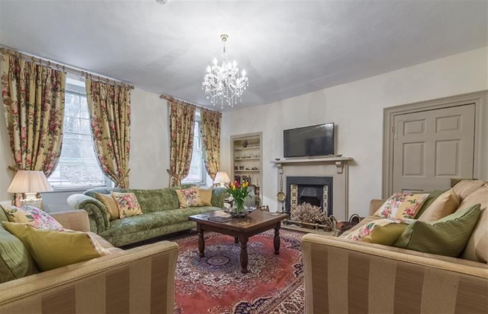 Ground floor: The drawing room has an ornamental fireplace (photo 2) at Holland House, Docking near Kings Lynn