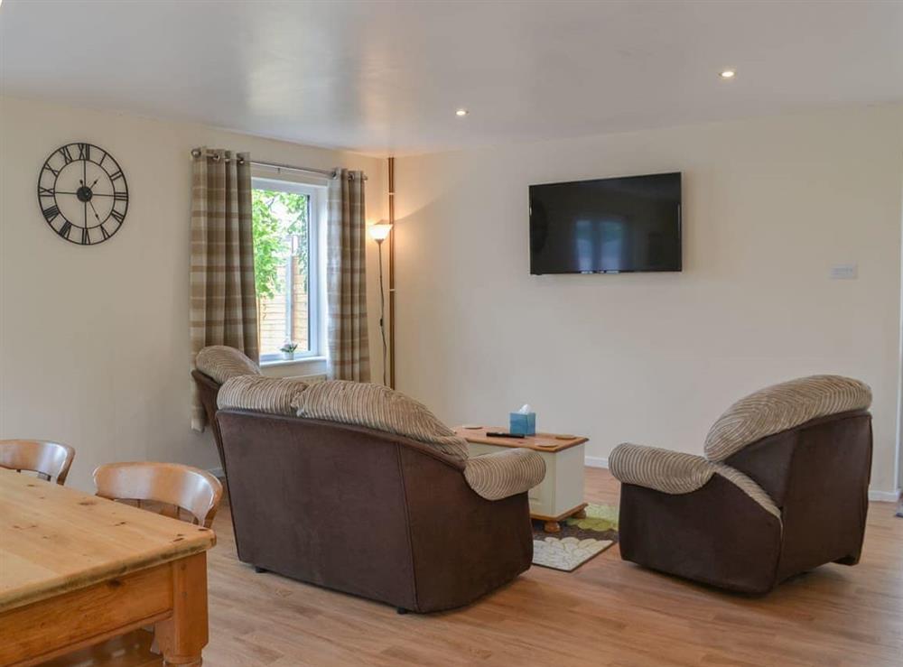 Living area at Hollands Pond in Thorpe St Peter, Lincolnshire