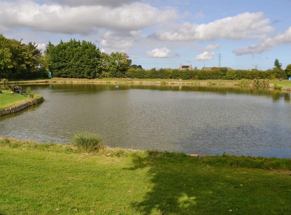 Surrounding area at Hollands Pond in Thorpe St Peter, Lincolnshire