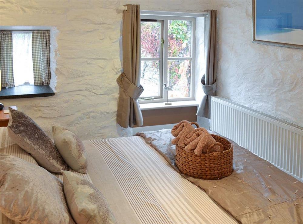Relaxing double bedroom at Hollies Cottage in Goonhavern, near Perranporth, Cornwall