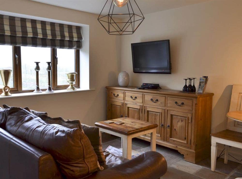 Comfortable living area at Hollies Cottage in Keighley, West Yorkshire