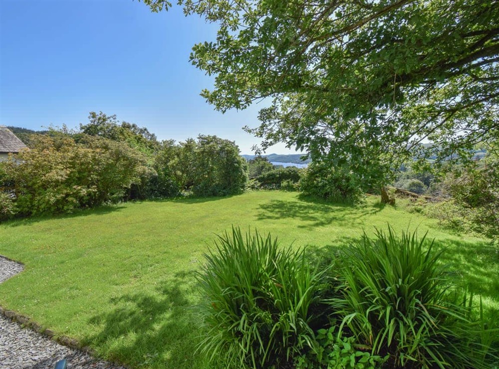 Garden at Hollin Bank Barn in Coniston, Cumbria