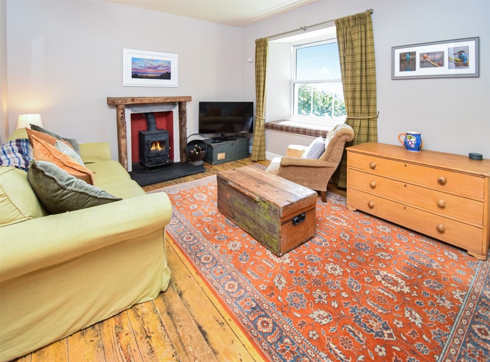 Living room at Hollin Bank Barn in Coniston, Cumbria
