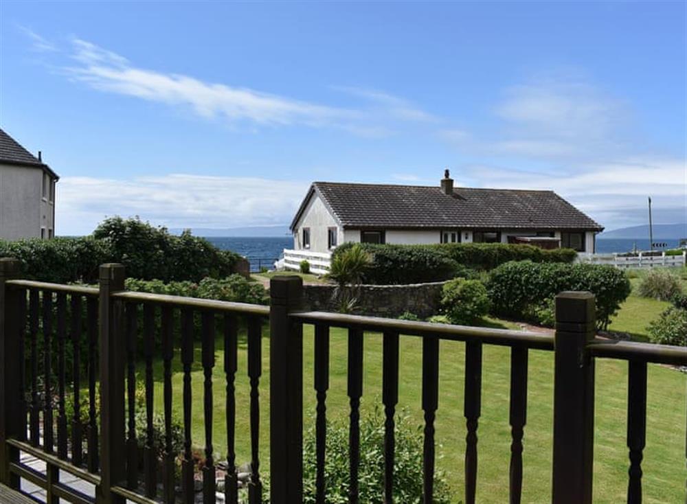Balcony at Hollinhaven in Blackwaterfoot, Isle of Arran, Scotland