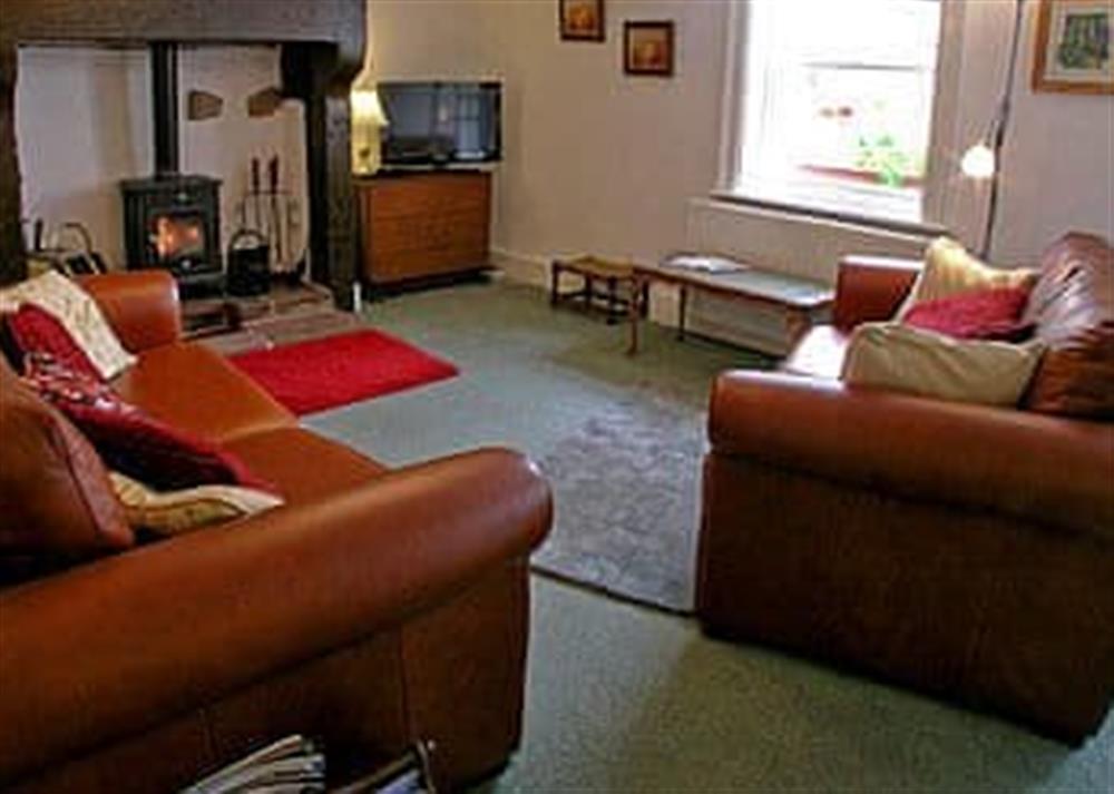 Living room at Hollow Creek Cottage in Kirkandrews-on-Eden, near Carlisle, Cumbria