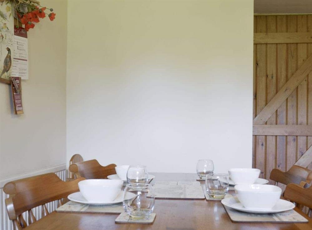 Convenient dining area within kitchen at Holly Bank in Crich, Derbyshire