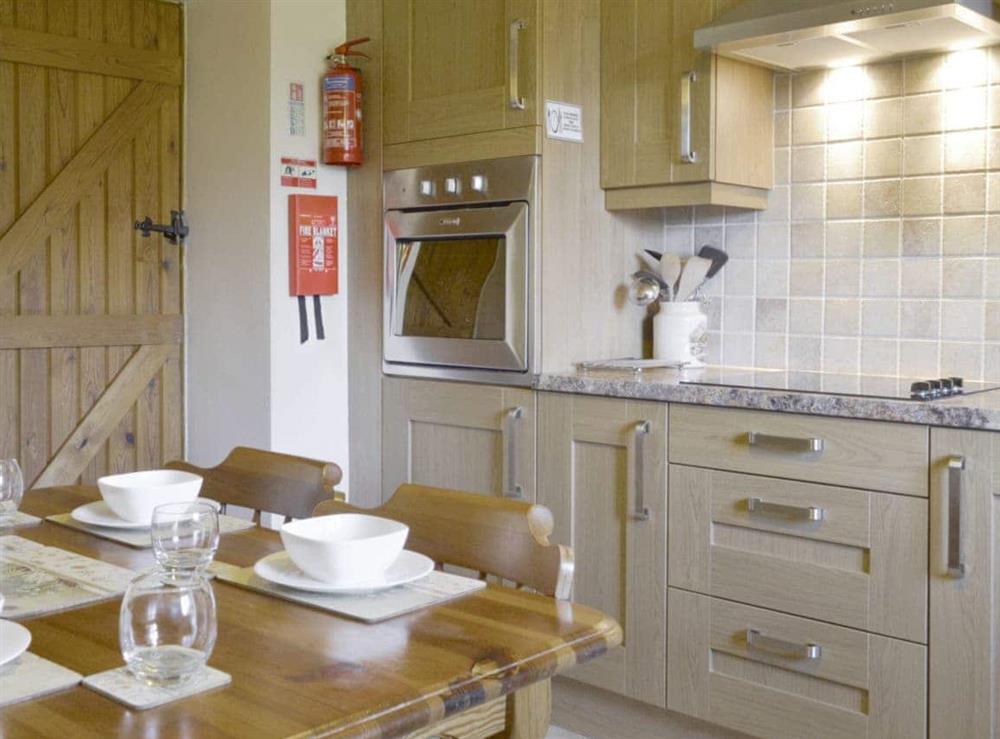 Stylish kitchen and dining room at Holly Bank in Crich, Derbyshire